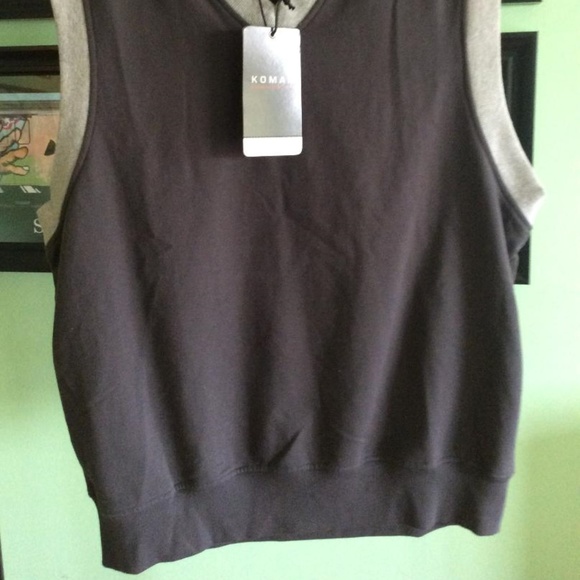 Mens Short Sleeve Vest Sweatshirt XL - Picture 2 of 4